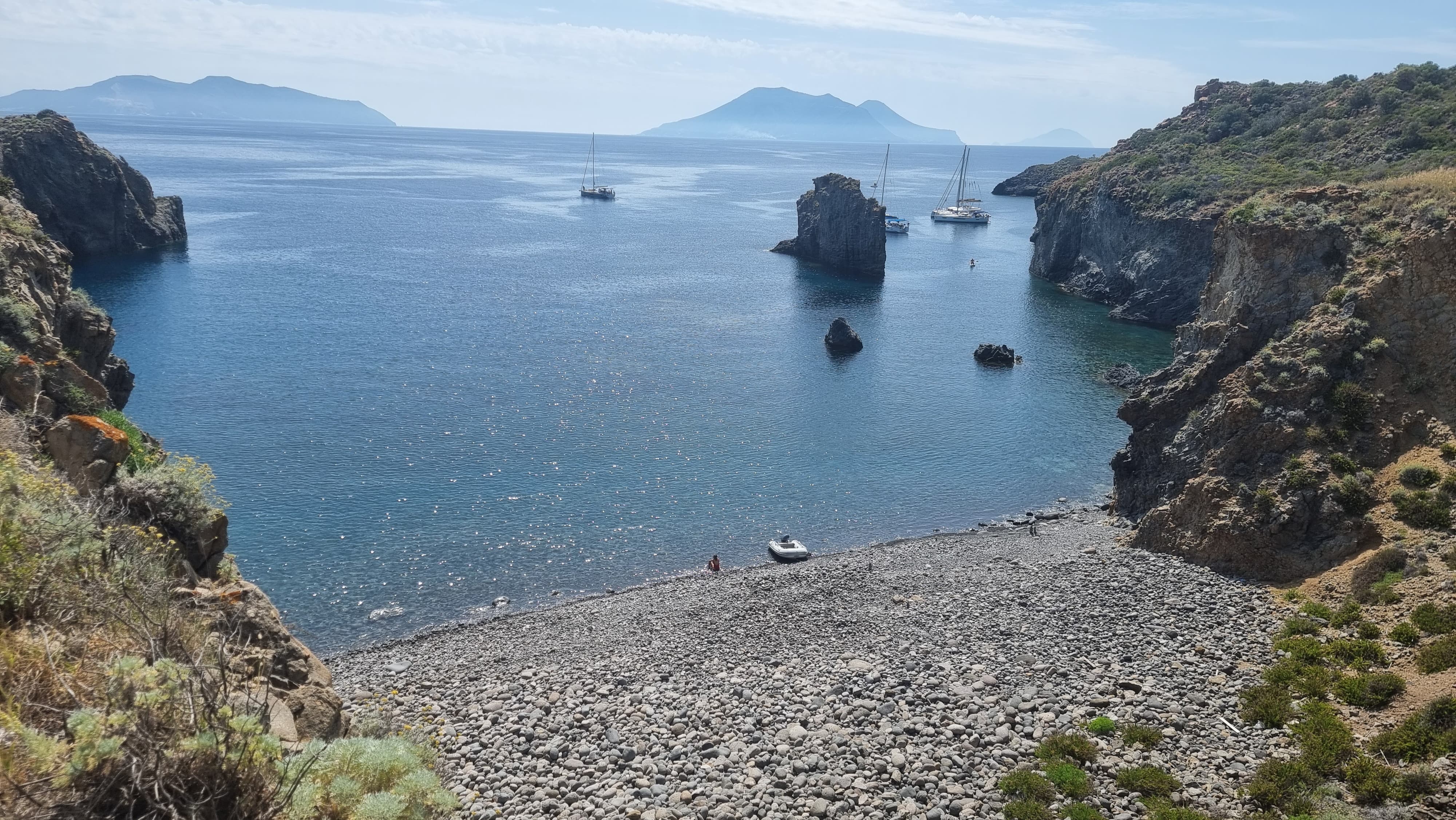 Panarea Island whitewashed streets and boutique cafes, Aeolian Islands
